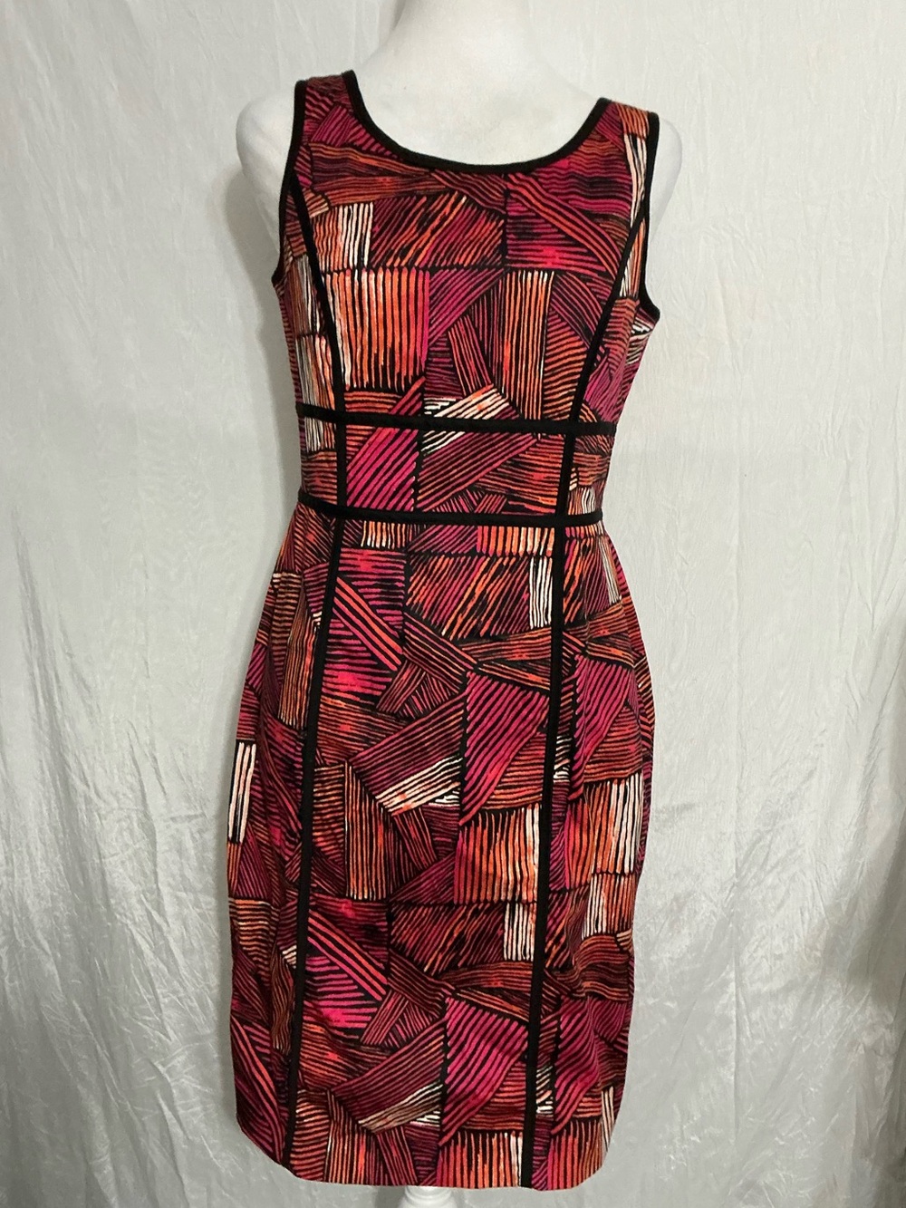 Calvin Klein Multicolor Geometric Midi Dress